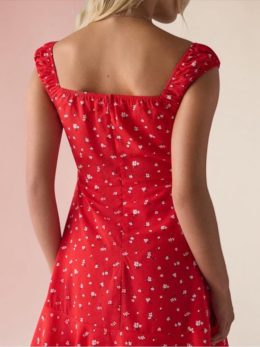Kiss The Sky Riviera Ditsy Floral Milkmaid Mini Dress Small - Picture 7 of 8